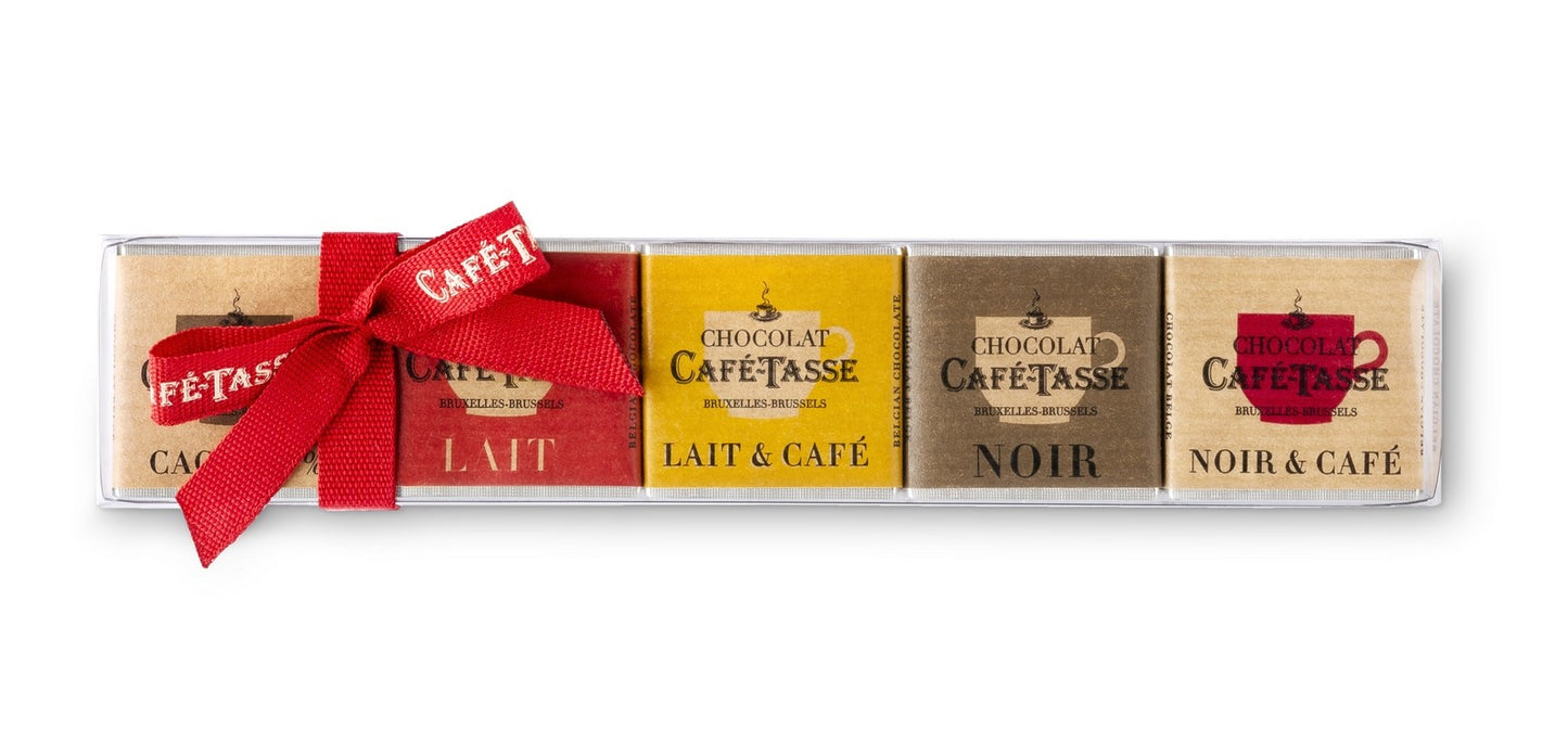 Réglette 15 carrés de chocolats assortis