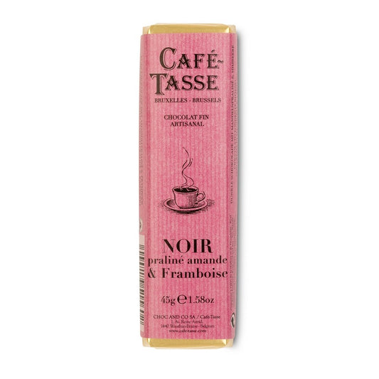 Barre de chocolat Noir & praliné Framboise