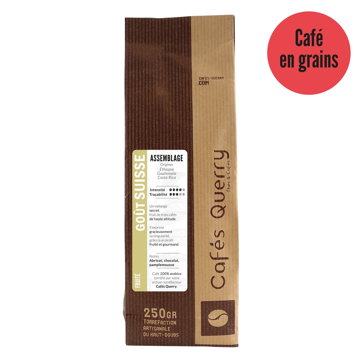 Café grain , goût Suisse .