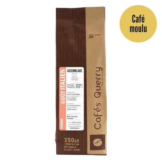 Café moulu , goût Italien