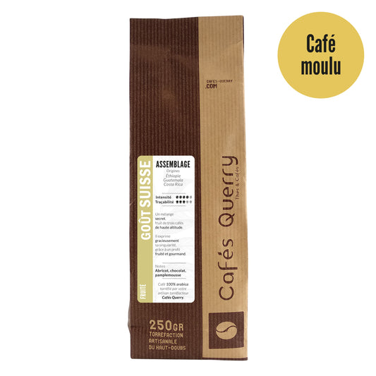 Café moulu , goût Suisse