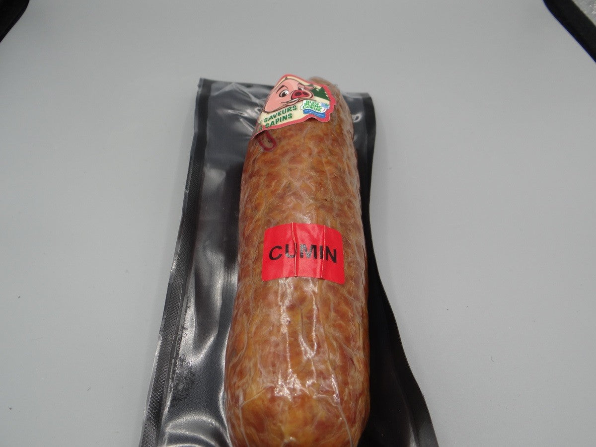 Saucisse fumée au cumin