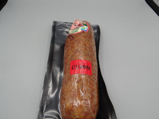 Saucisse fumée au cumin