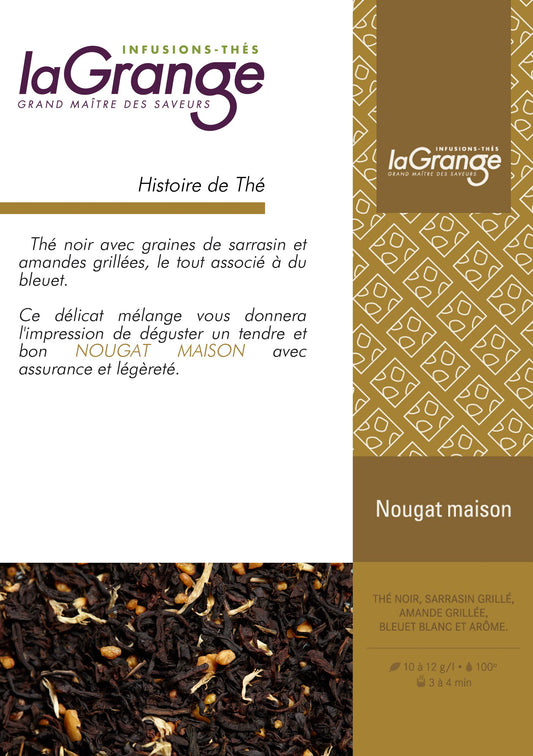 Thé noir - Nougat maison