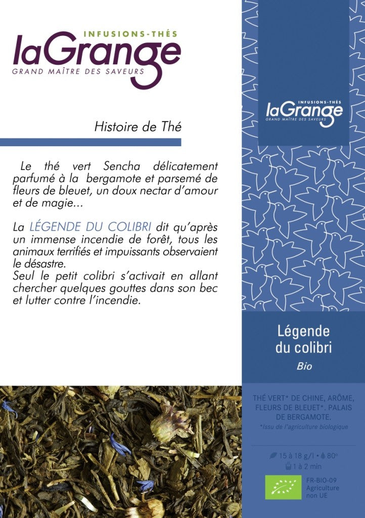 Thé vert - Légende du colibri BIO